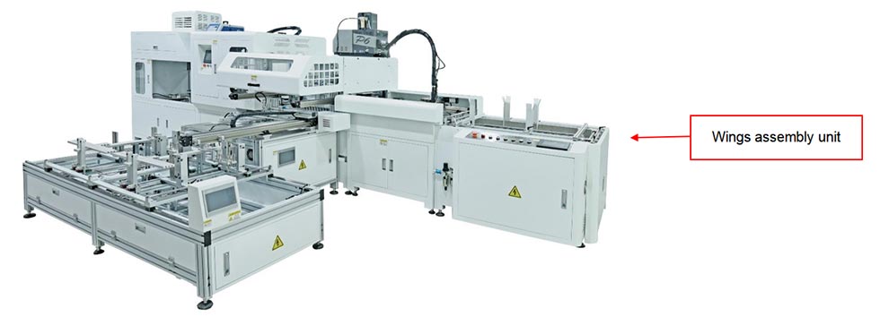 Collapsible Box Wing Assembly Machine